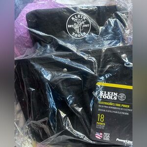 Black Electrician's Tool Pouch